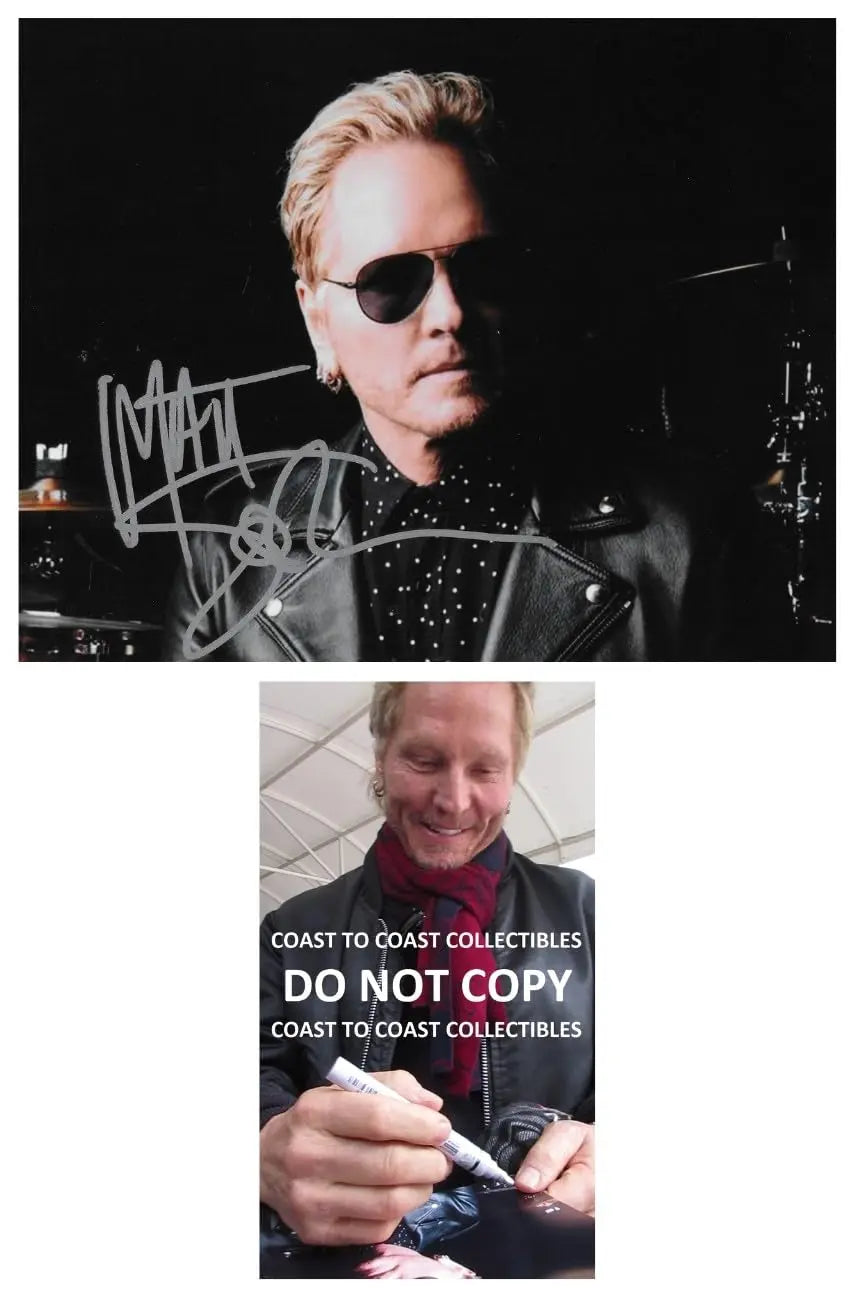 Matt Sorum Signed 8x10 Photo Proof COA Autographed Guns N Roses Drummer GNR