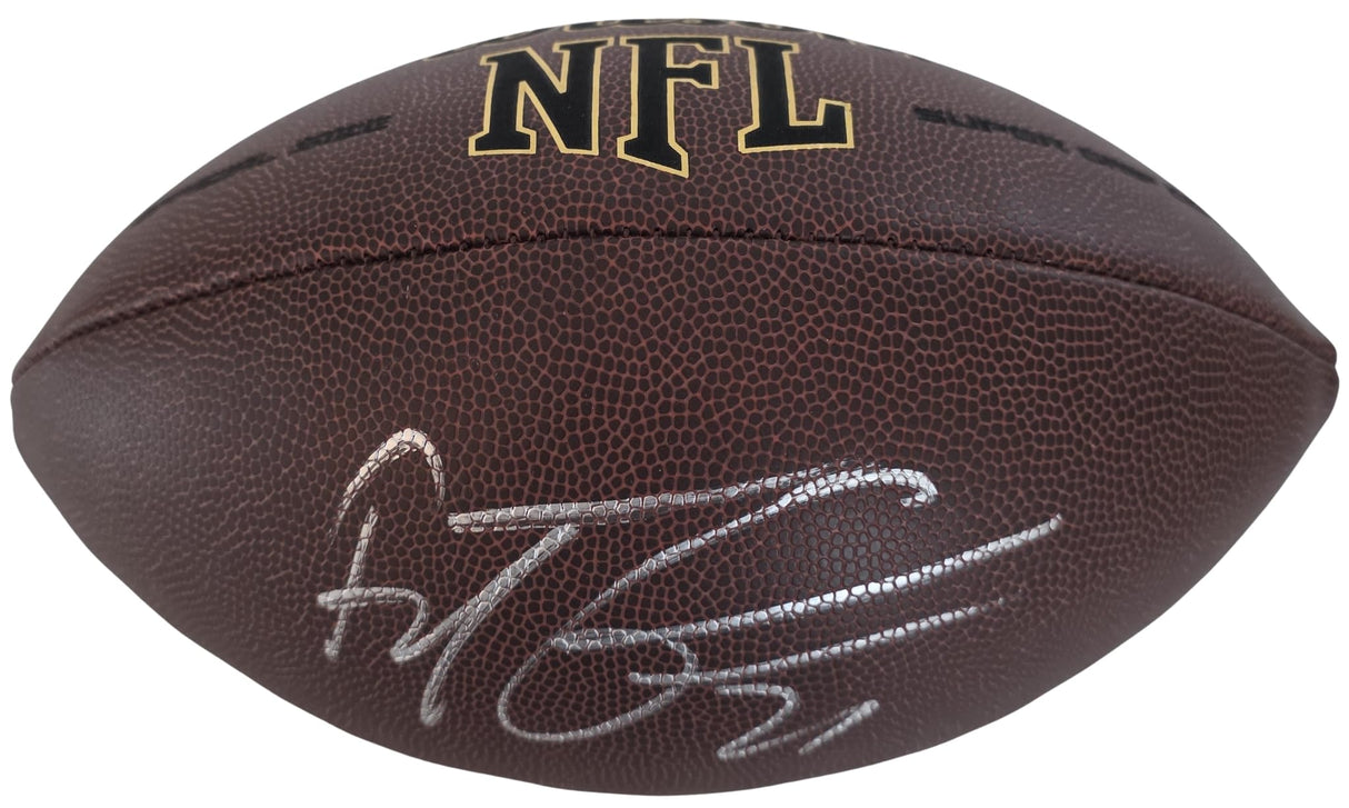 Brent Grimes Signed Football COA Proof Tampa Bay Bucs Falcons Dolphins Autographed