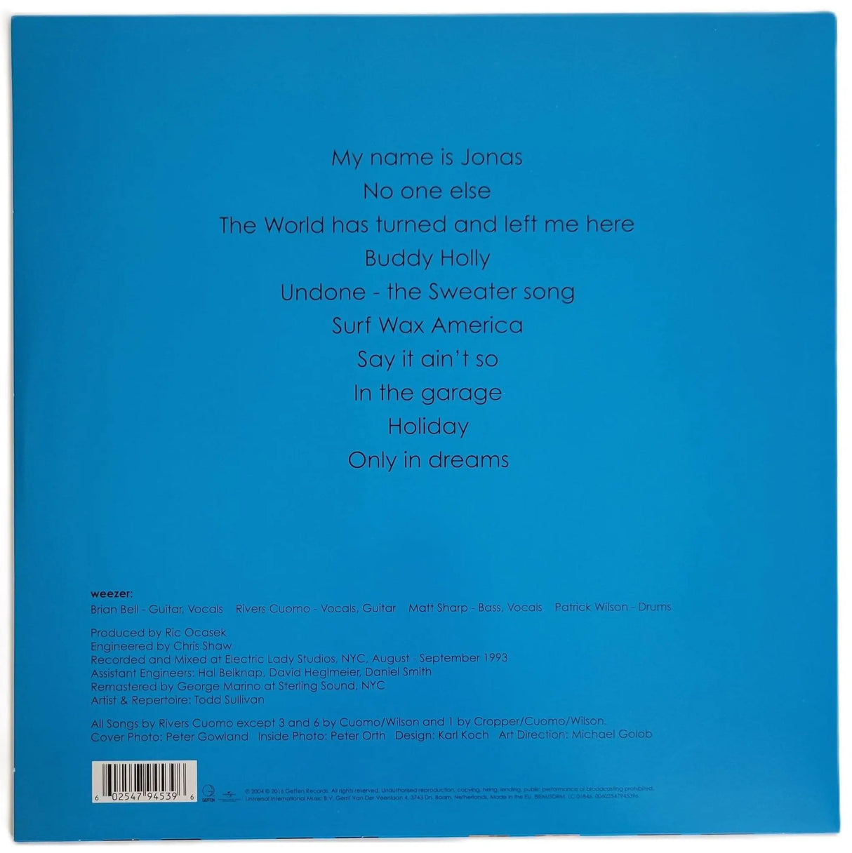 Rivers Cuomo Pat Wilson Signed Weezer Album COA Proof Autographed Vinyl Record