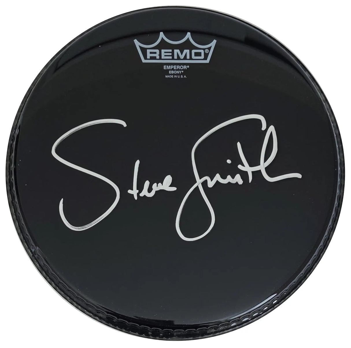 Steve Smith Signed 10'' Drumhead COA Proof Autographed Journey Drummer