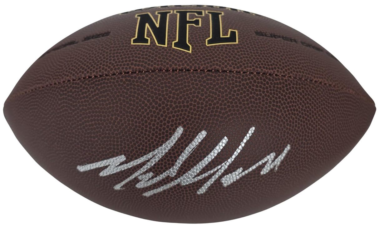 Mike Macdonald Signed Football COA Exact Proof Autographed Seattle Seahawks