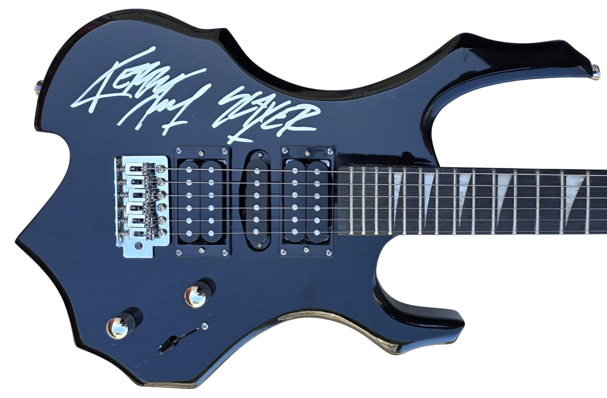 Kerry King Signed Full Size Electric Metal Guitar COA Exact Proof Augraphed Slayer