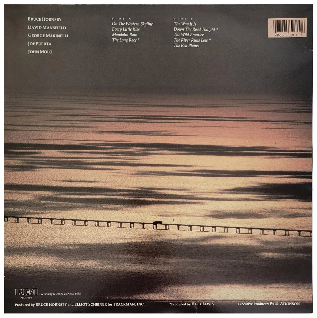 Bruce Hornsby Signed The Way It Is Album COA Proof Vinyl Record Autographed