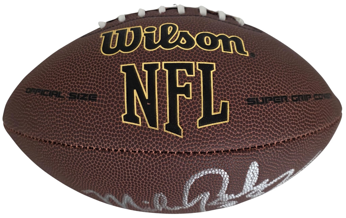 Mike Quick Signed Football Exact Proof COA Autographed Philadelphia Eagles NC State