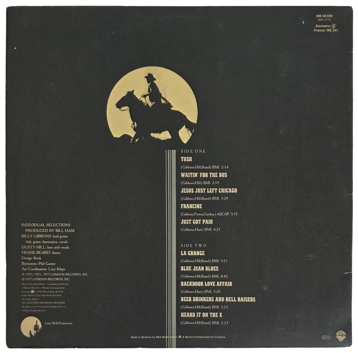 Billy Gibbons Signed The Best of ZZ Top Album COA Proof Autographed Vinyl Record