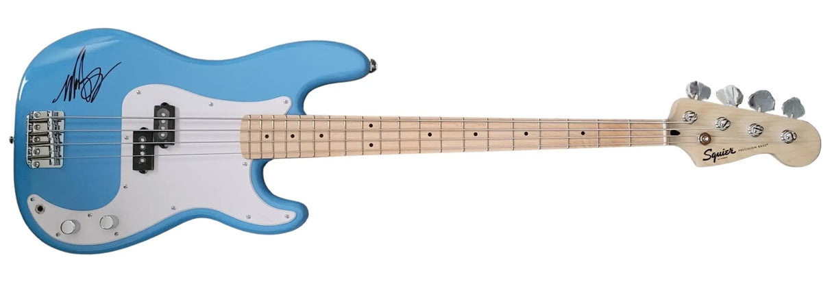 Mark Hoppus Blink 182 Signed Fender Squier Bass Guitar COA Proof Autographed