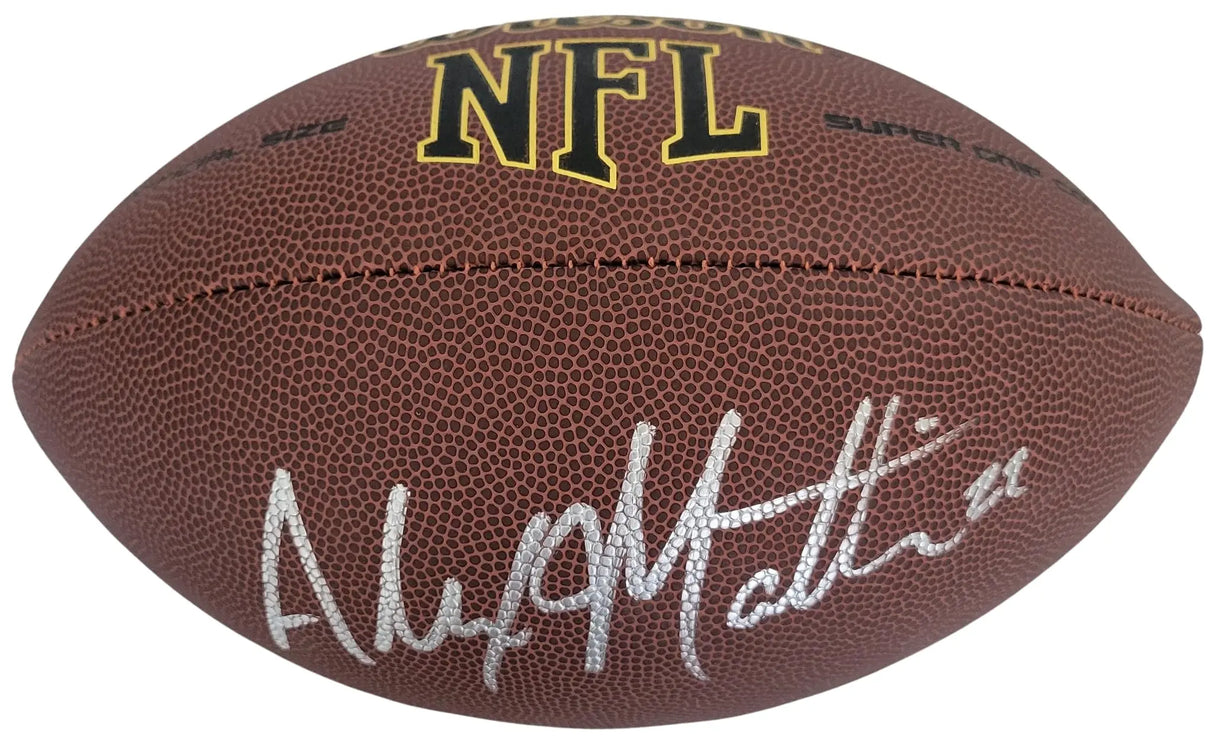 Alexander Mattison Signed Football Proof COA Autographed Raiders Vikings Boise State Broncos