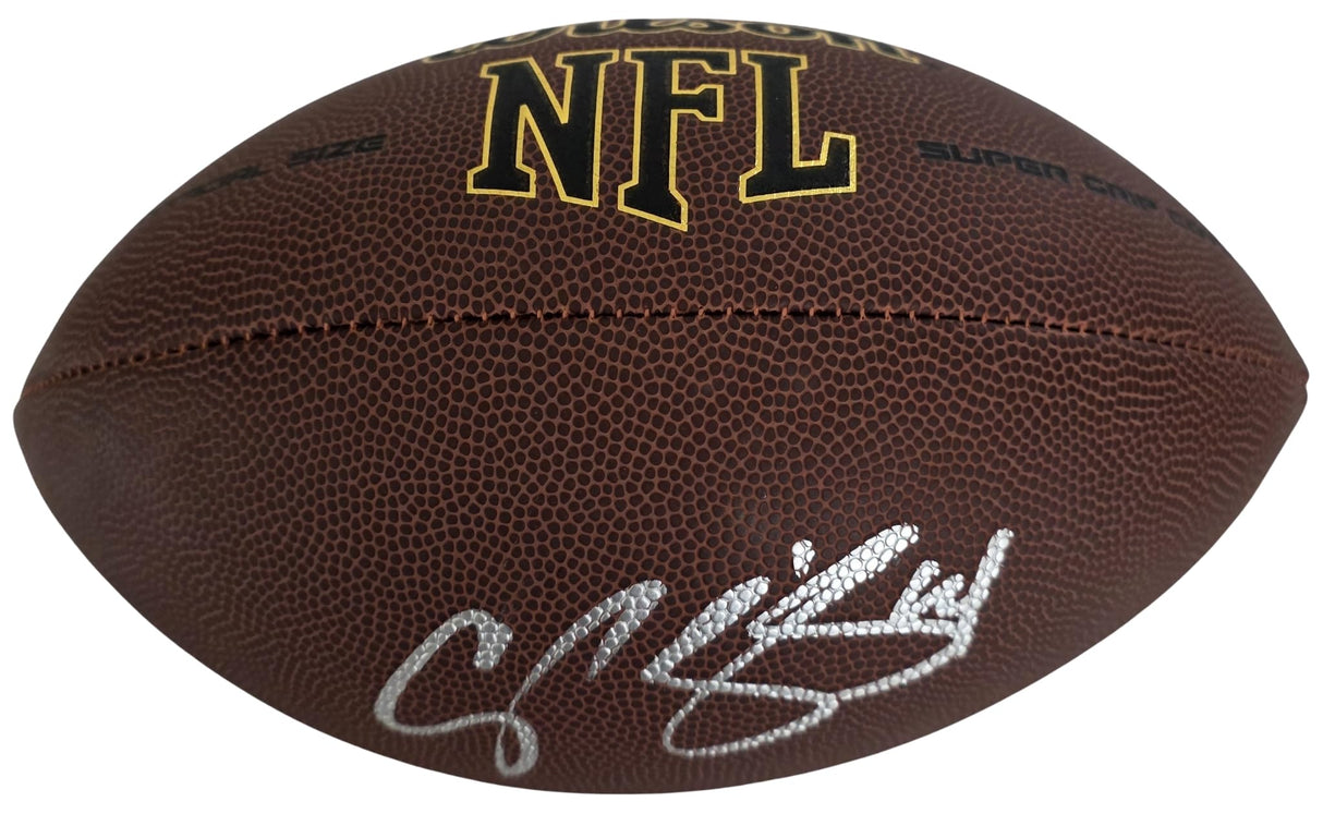 Champ Bailey Signed Football Proof COA Autographed Denver Broncos Washington Georgia Bulldogs