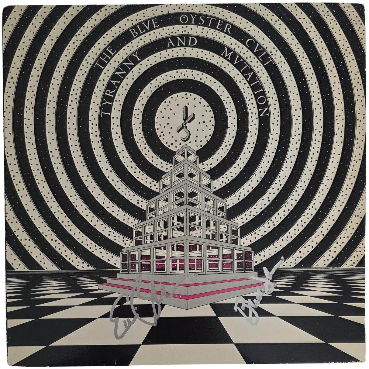 Blue Oyster Cult Signed Tyranny and Mutation Album COA Proof Autographed Vinyl Record