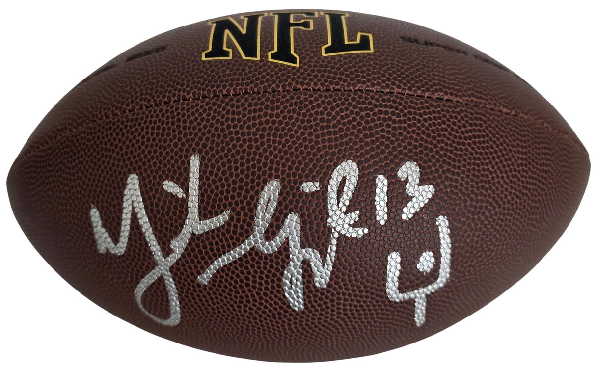 Mike Vanderjagt Signed Football COA Exact Proof Autographed Indianapolis Colts