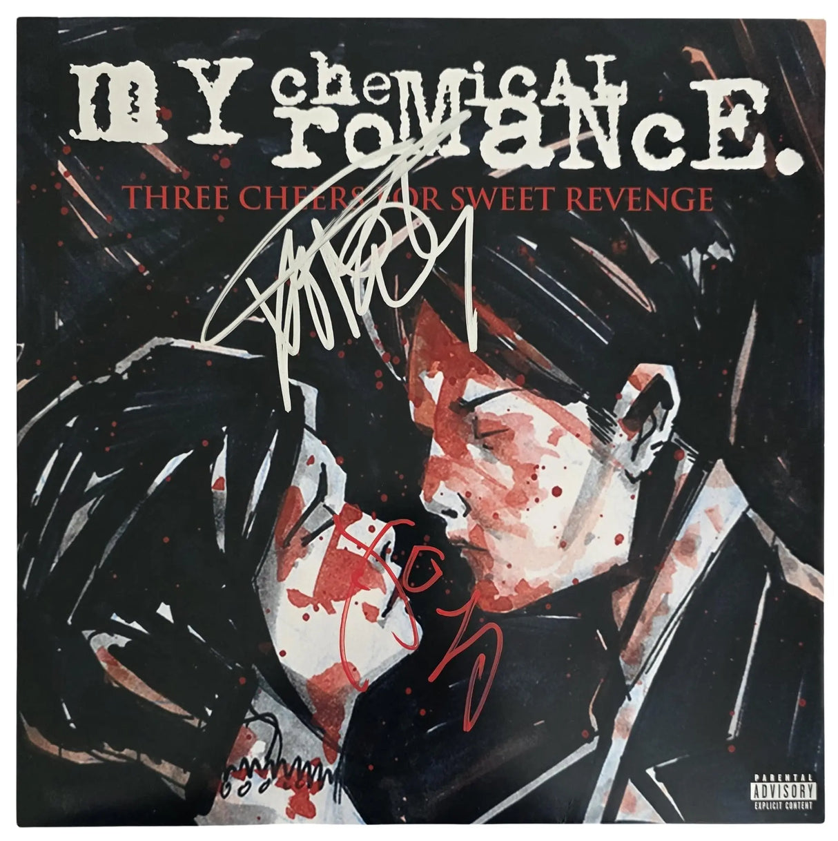 Gerard Way Signed My Chemical Romance Three Cheers for Sweet Revenge Album Exact Proof COA Autographed Vinyl Record