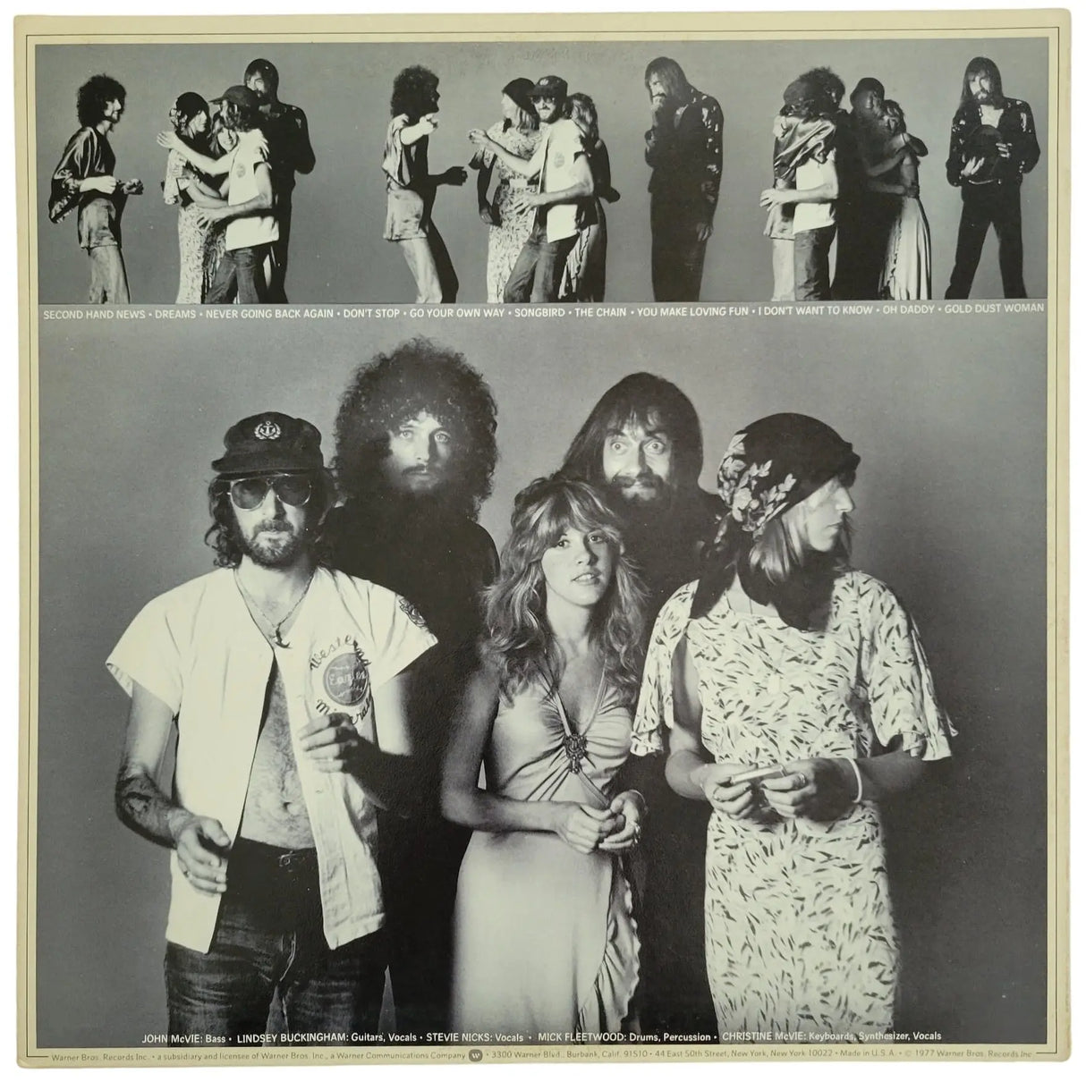 Mick Fleetwood Lindsey Buckingham Signed Fleetwood Mac Rumours Album Vinyl Record Proof