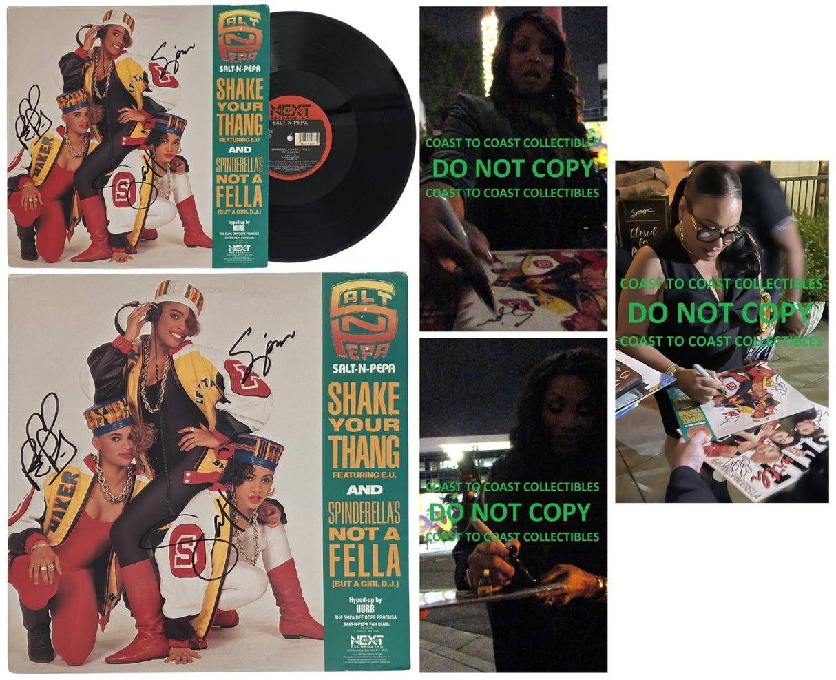 Salt - N - Pepa Signed Shake Your Thang Album COA Proof Autographed Vinyl Record