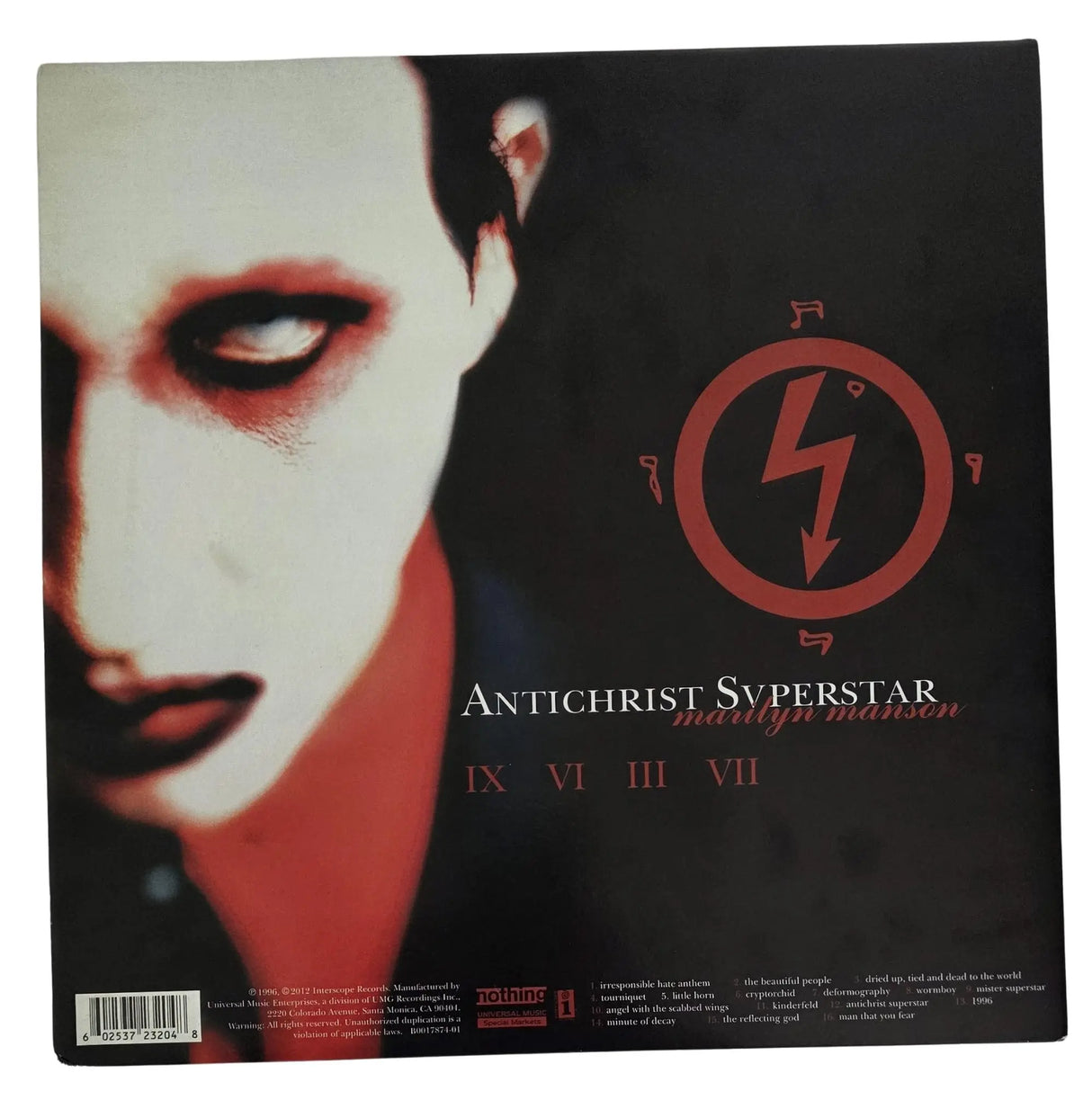 Marilyn Manso Signed Antichrist Superstar Album COA Proof Autographed Vinyl Record Marilyn Manson