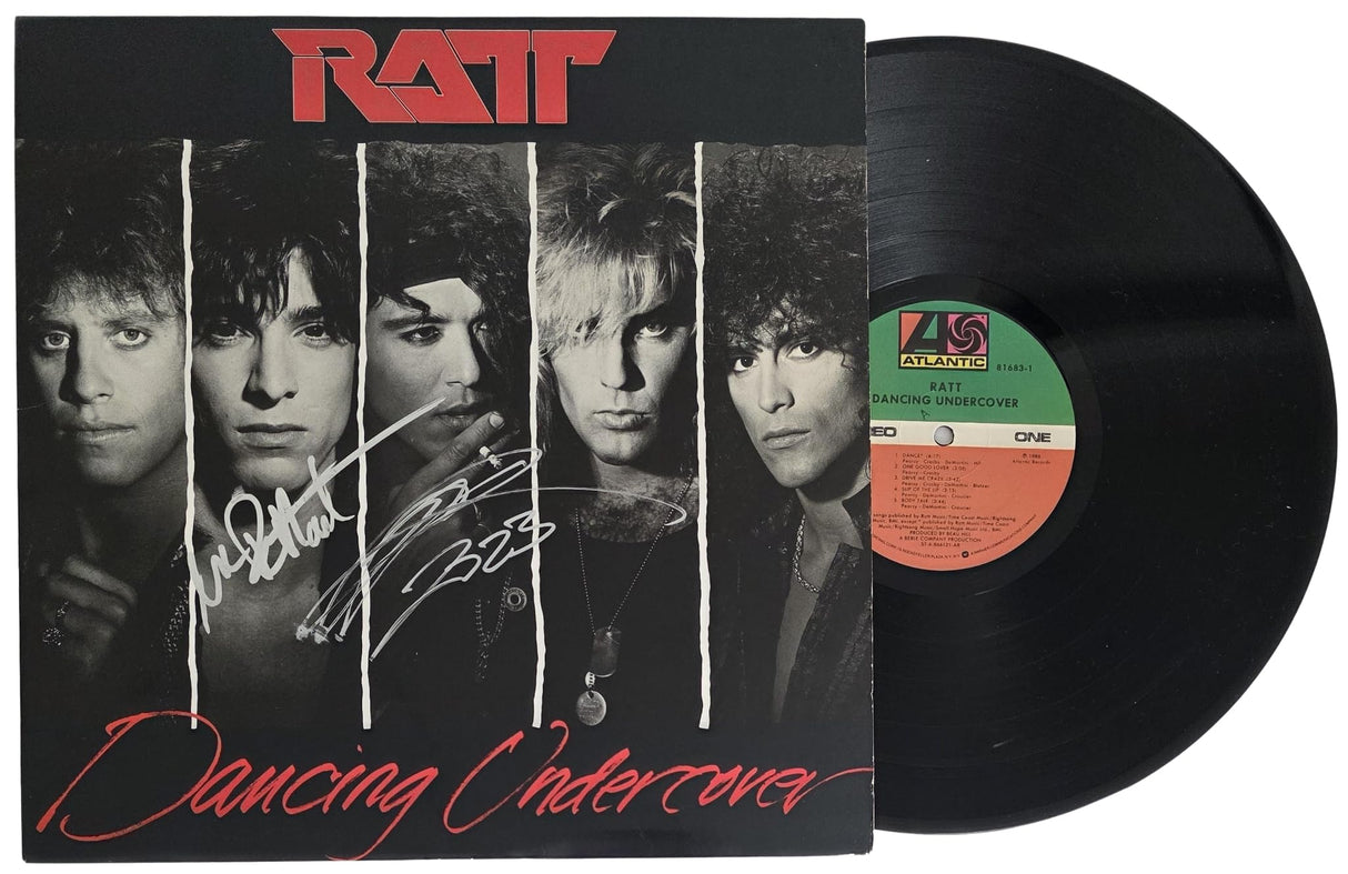 Stephen Pearcy Warren DeMartini Signed Ratt Dancing Undercover Album COA Proof Autographed
