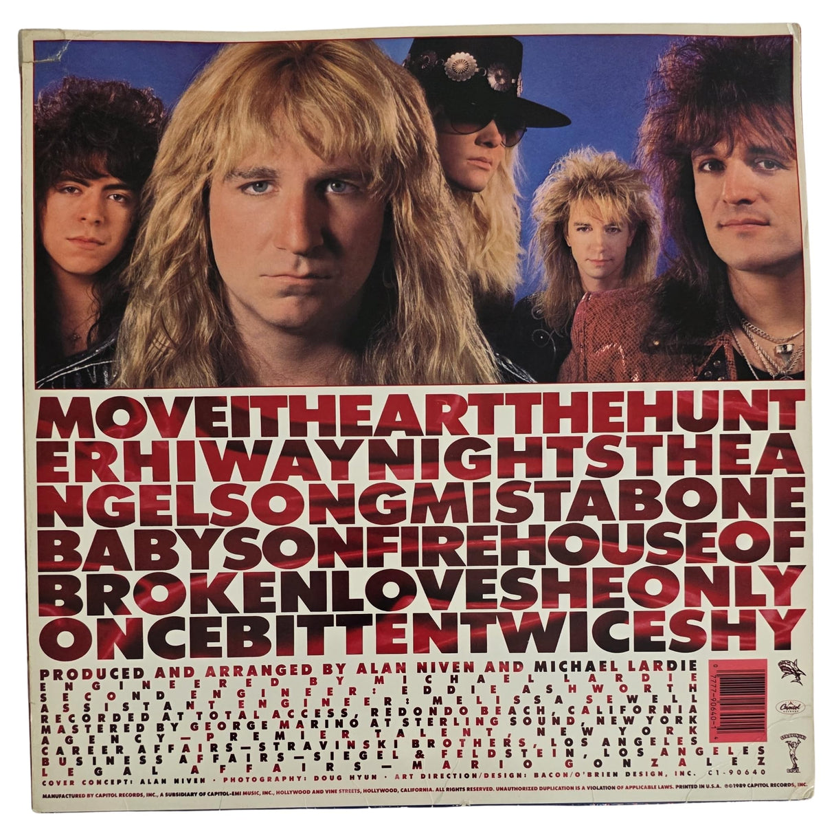 Great White Signed Twice Shy Album COA Exact Proof Autographed Vinyl Record