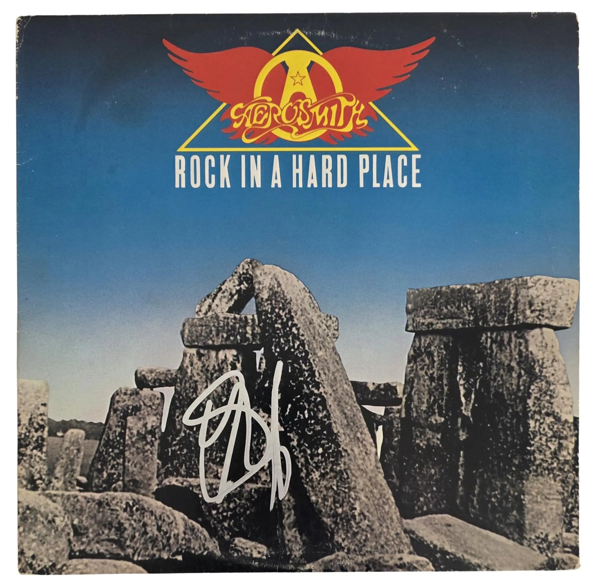 Steven Tyler Signed Aerosmith Rock in a Hard Place Album COA Proof Autographed Vinyl Record