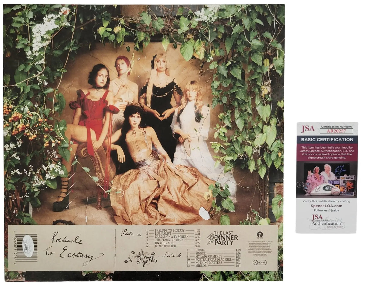 The Last Dinner Party Signed Prelude to Ecstasy Album Autographed Vinyl Record JSA COA