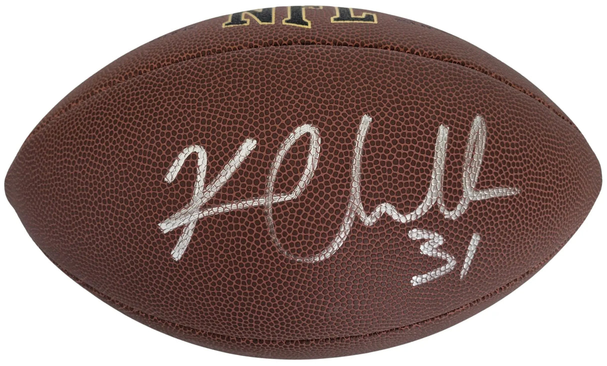 Kam Chancellor Seattle Seahawks Signed Football COA Exact Proof Autographed
