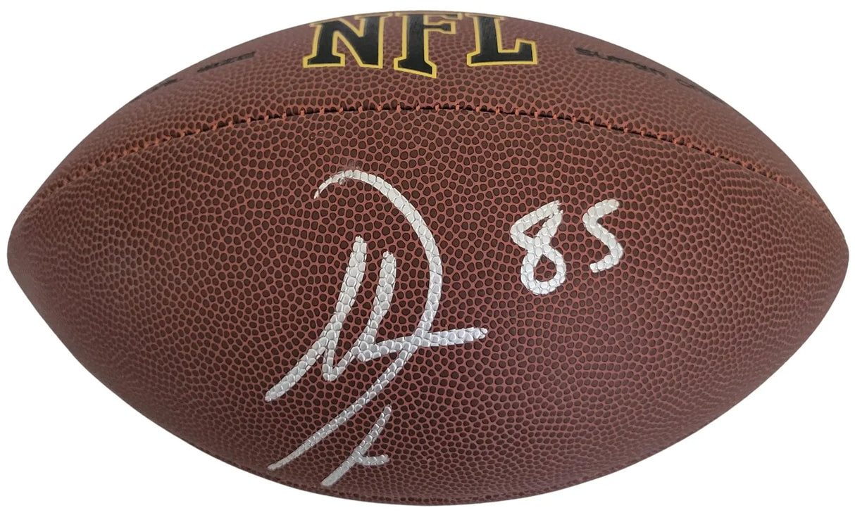 Antonio Gates Signed Football Proof COA Autographed San Diego Chargers HOF