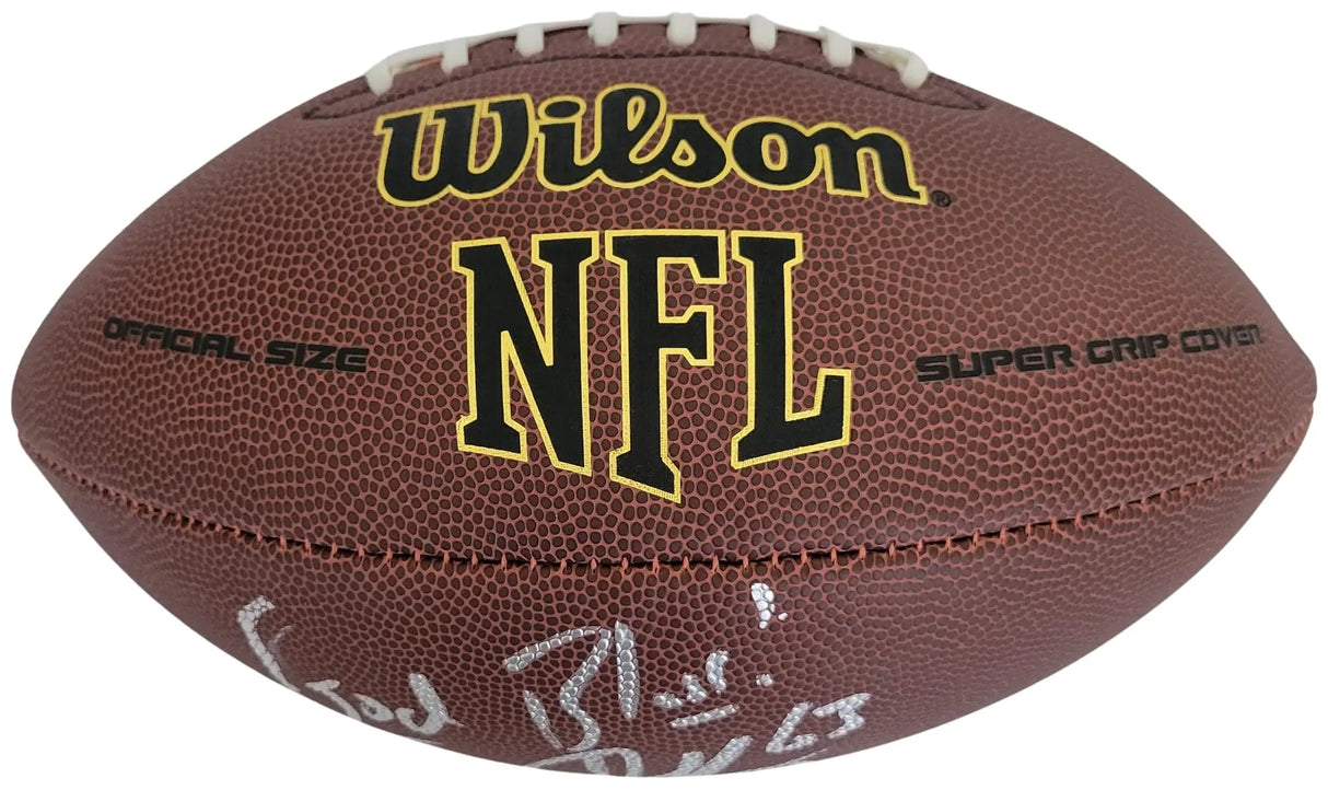 Jeff Saturday Signed Football Proof COA Autographed Indianapolis Colts Packers