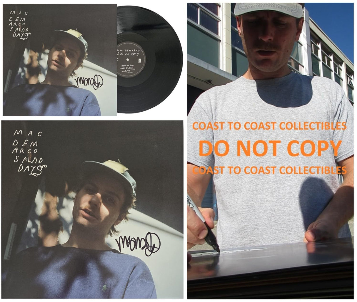 Mac DeMarco Signed Salad Days Album COA Exact Proof Autographed Vinyl Record