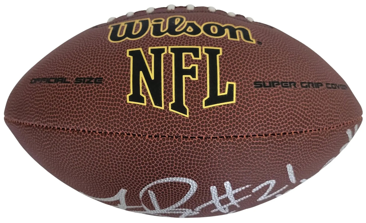 LenDale White Signed Football Proof COA Autographed USC Trojans Tennessee Titans