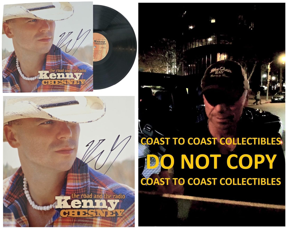 Kenny Signed The Road And The Radio Album COA Proof Autographed Vinyl Record Kenny Chesney
