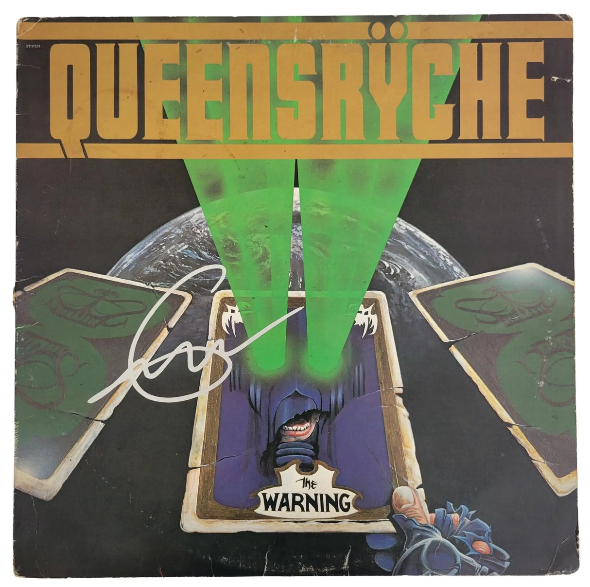 Geoff Tate Signed Queensryche The Warning Album COA Proof Autographed Vinyl Record