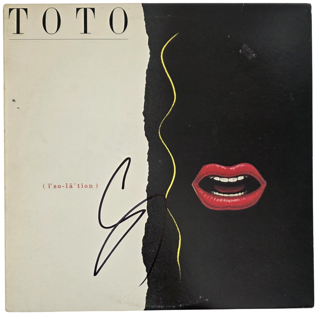 Steve Lukather Signed Toto Isolation Album COA Proof Autographed Vinyl Record