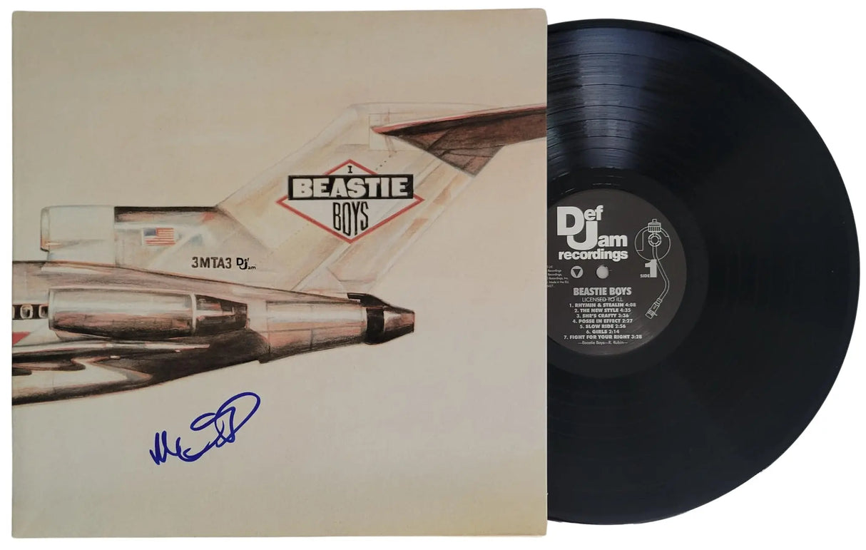 Mike Diamond Signed Licensed To Ill Album Proof COA Beastie Boys Autographed Vinyl Record