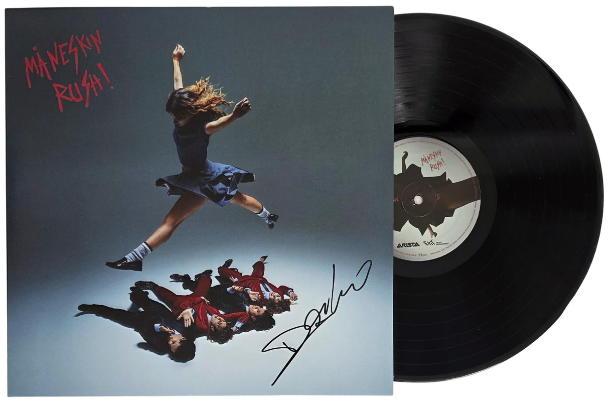 Damiano David Signed Maneskin Rush! Album COA Proof Autographed Vinyl Record
