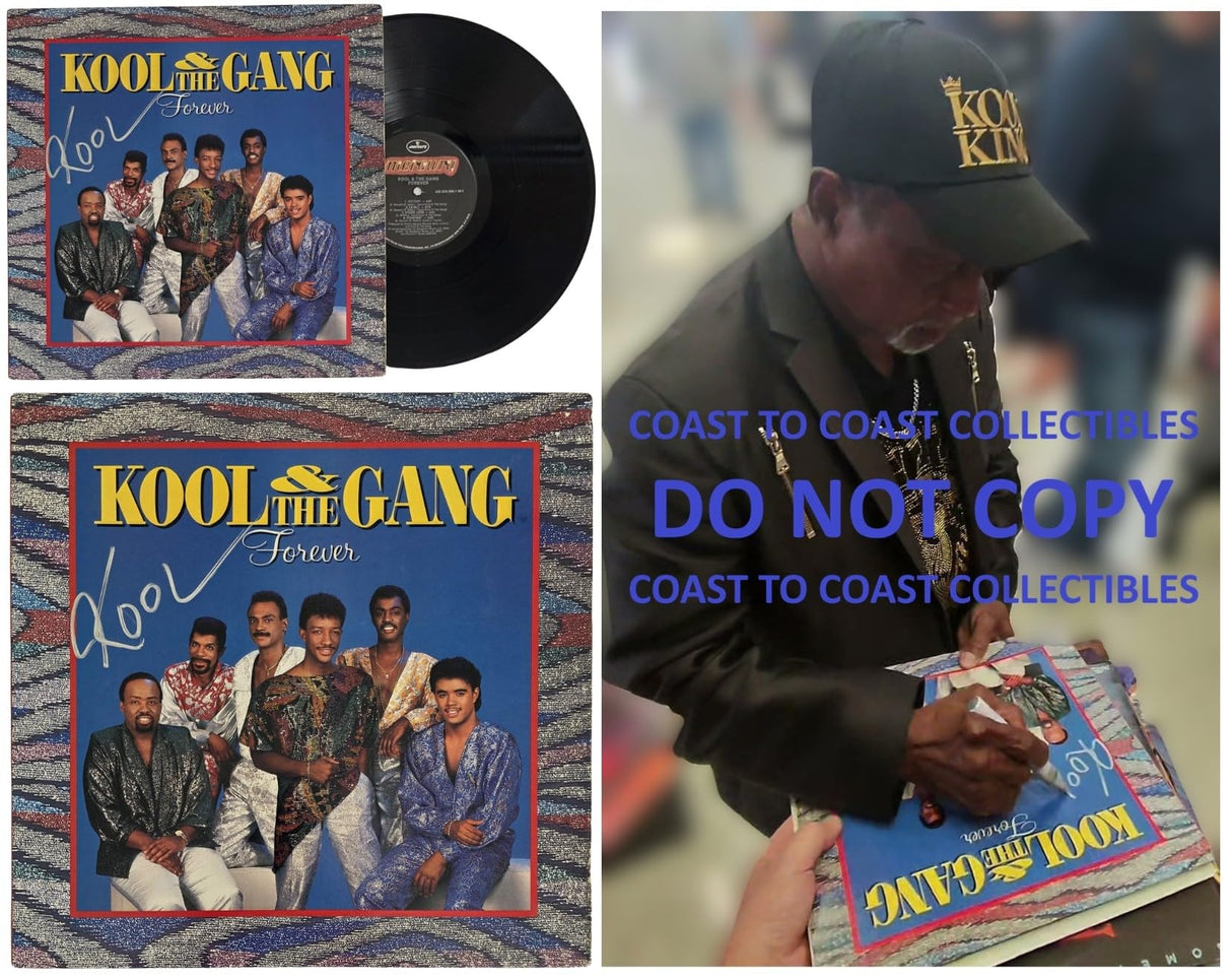 Robert Bell Signed Kool & the Gang Forever Album COA Proof Autographed Vinyl Record