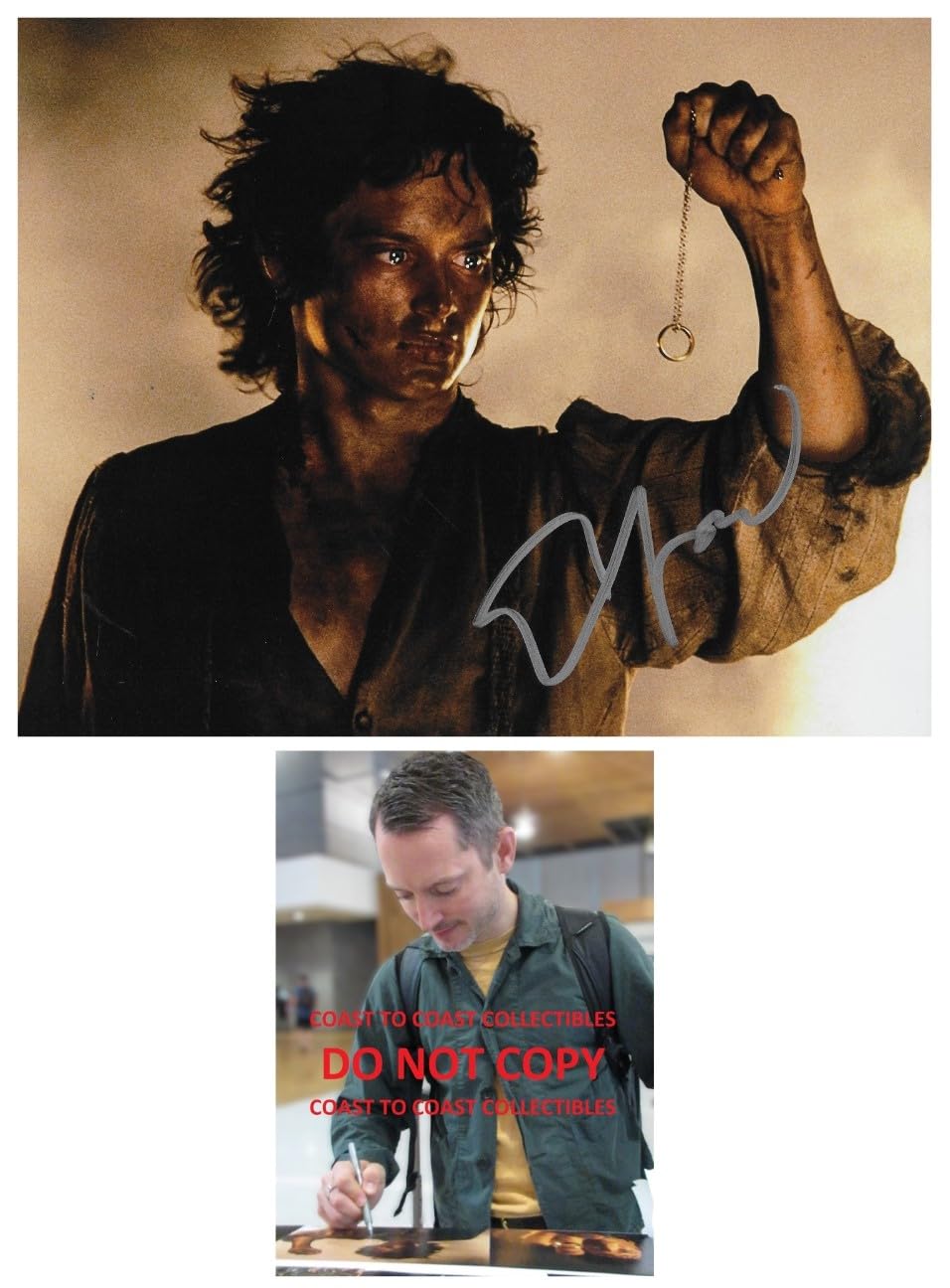 Elijah Wood Signed Lord Of The Rings 8x10 Photo COA Exact Proof Autographed, Star