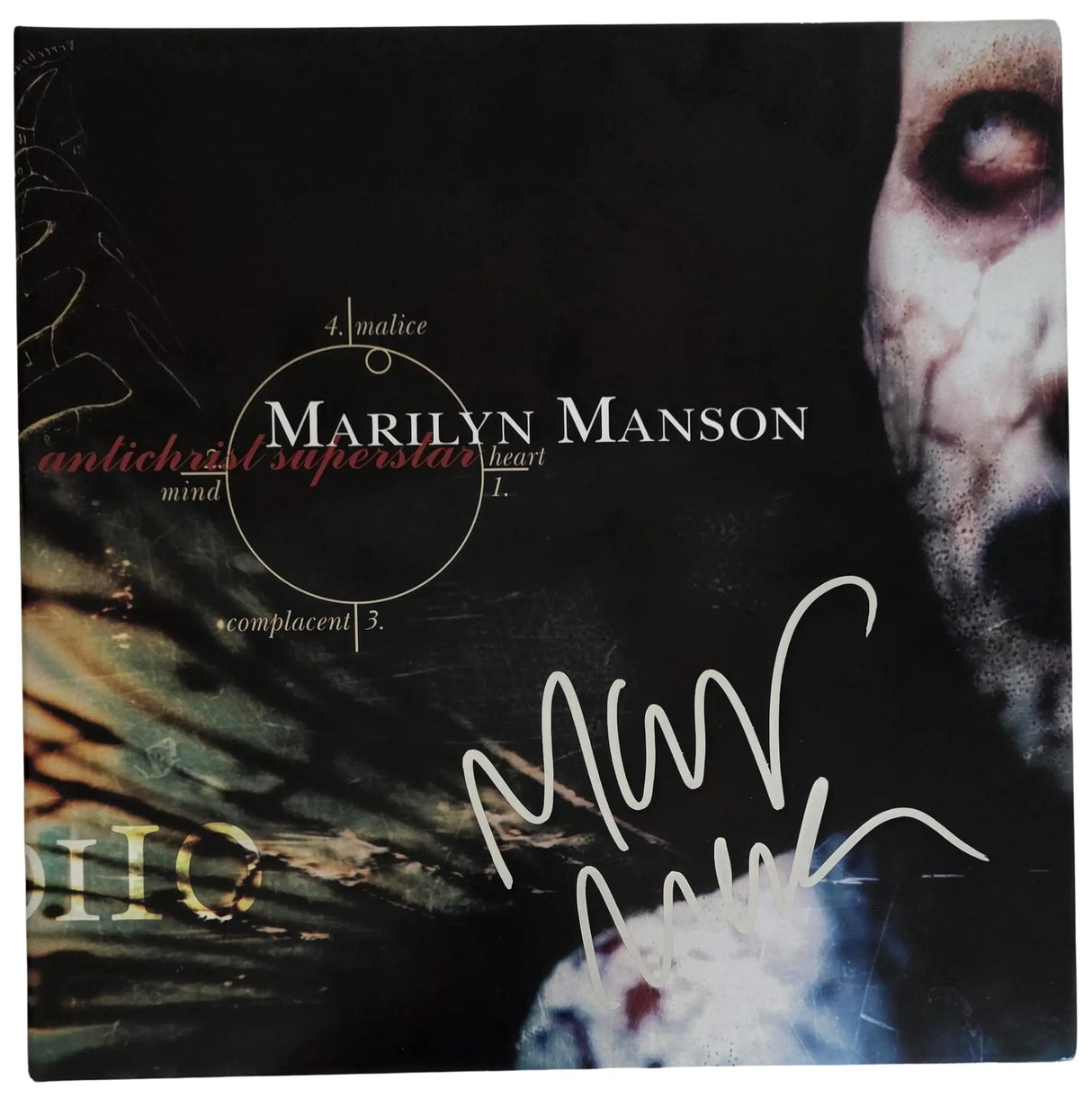 Marilyn Manso Signed Antichrist Superstar Album COA Proof Autographed Vinyl Record Marilyn Manson
