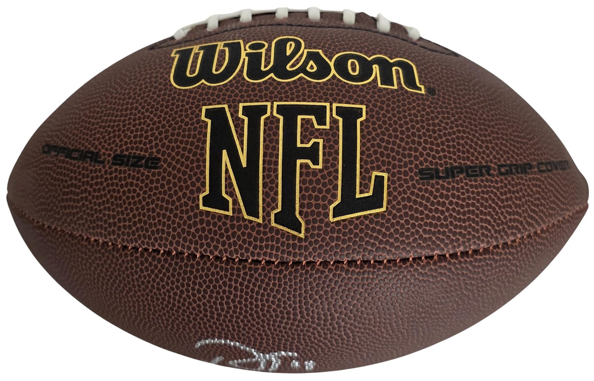 Adam Thielen Signed Football COA Proof Autographed Panthers Minnesota Vikings