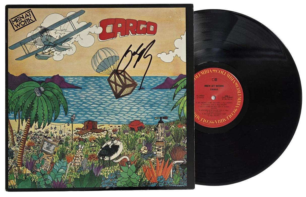 Colin Hay Signed Men At Work Cargo Album COA Proof Autographed Vinyl Record