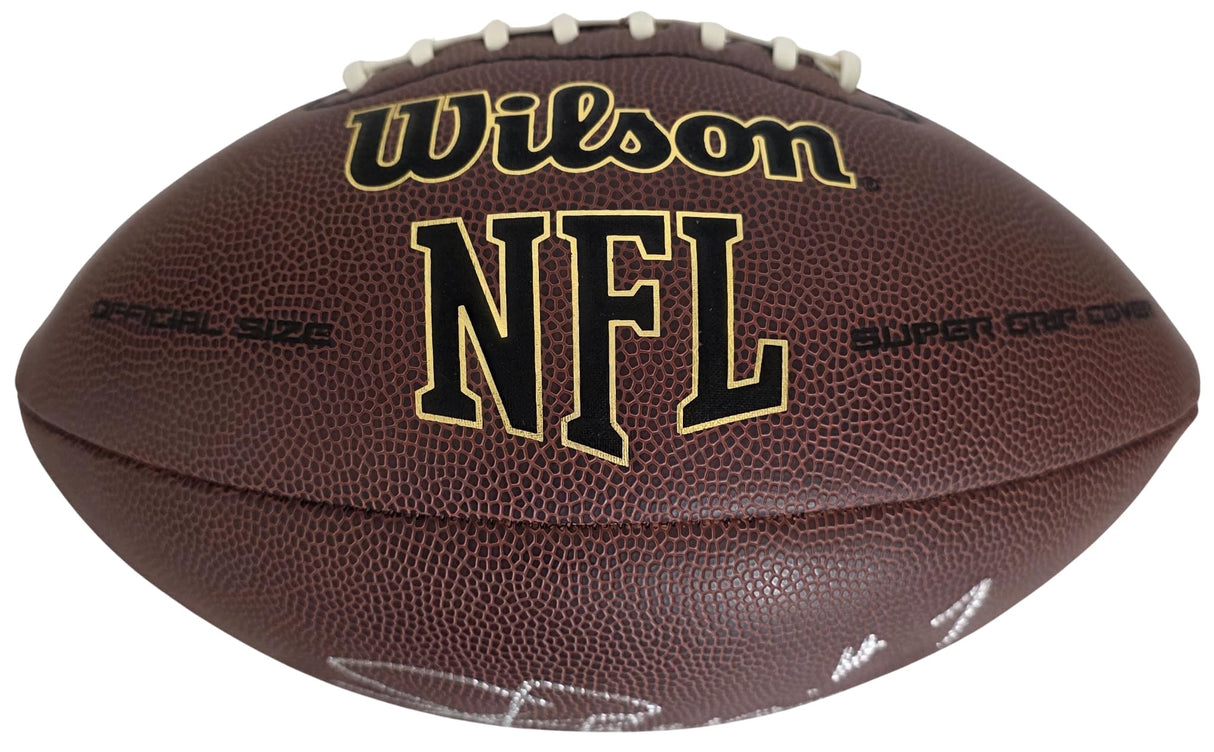 Joe Theisman Signed Football Proof COA Autographed Washington Redskins Notre Dame..