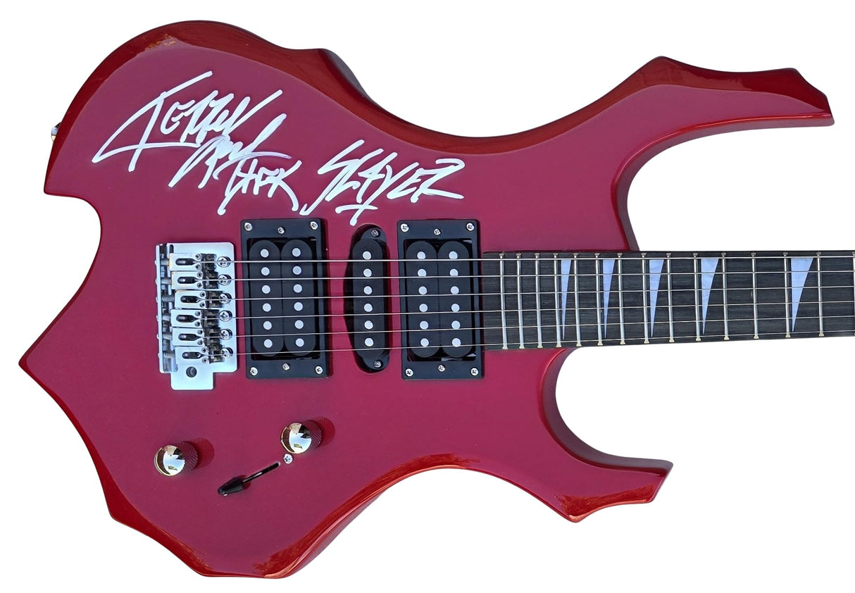 Kerry King Signed Full Size Electric Metal Guitar COA Exact Proof Autographed Auto Slayer