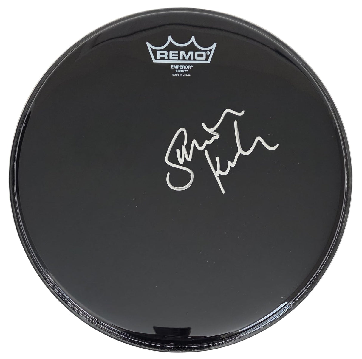 Simon Kirke Signed 12'' Remo Drumhead COA Exact Proof Autographed Bad Company