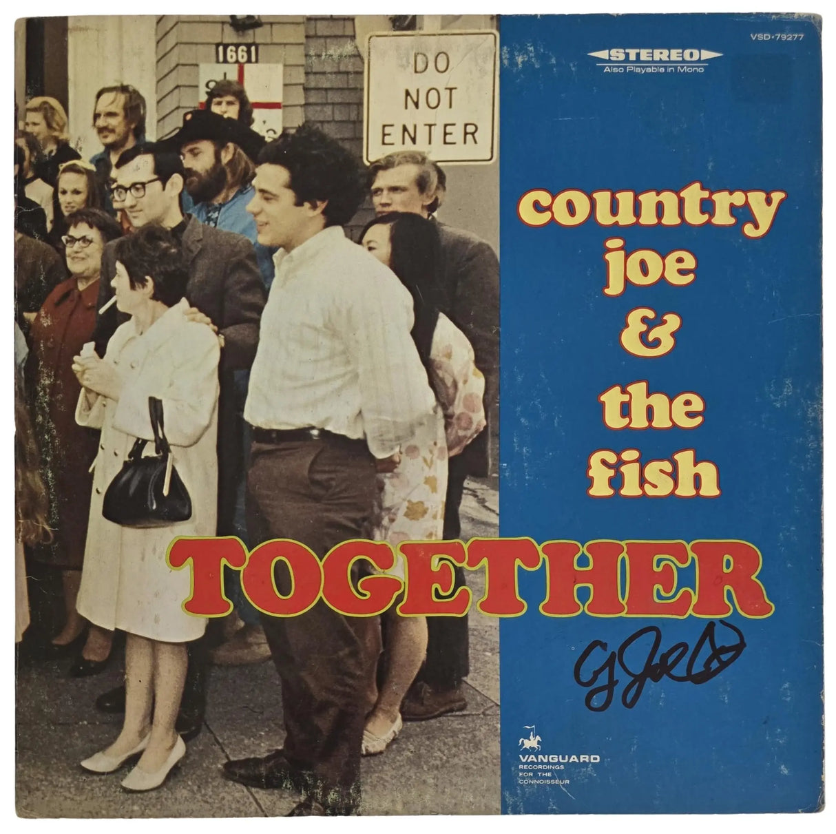 Country Joe McDonald Signed Together Album COA Proof Autographed Vinyl Record