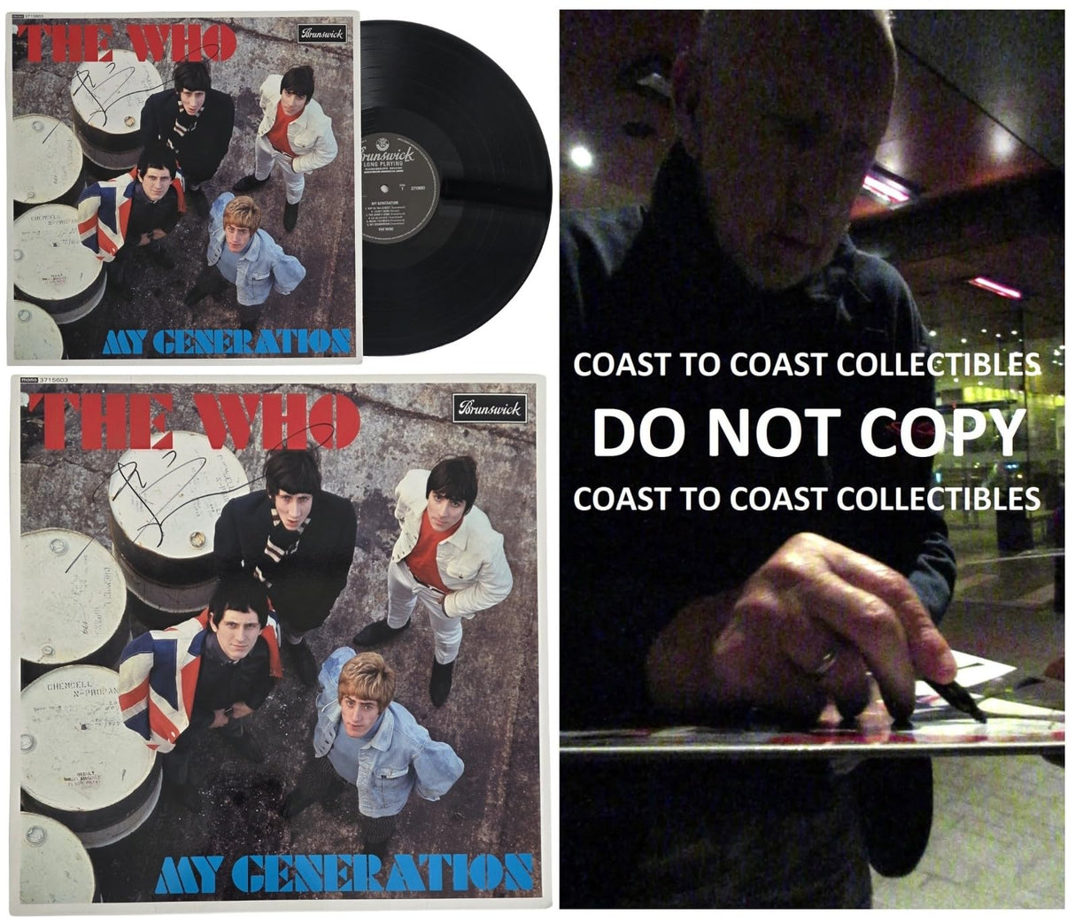 Pete Townshend Signed The Who My Generation Album COA Proof Autographed Vinyl Record