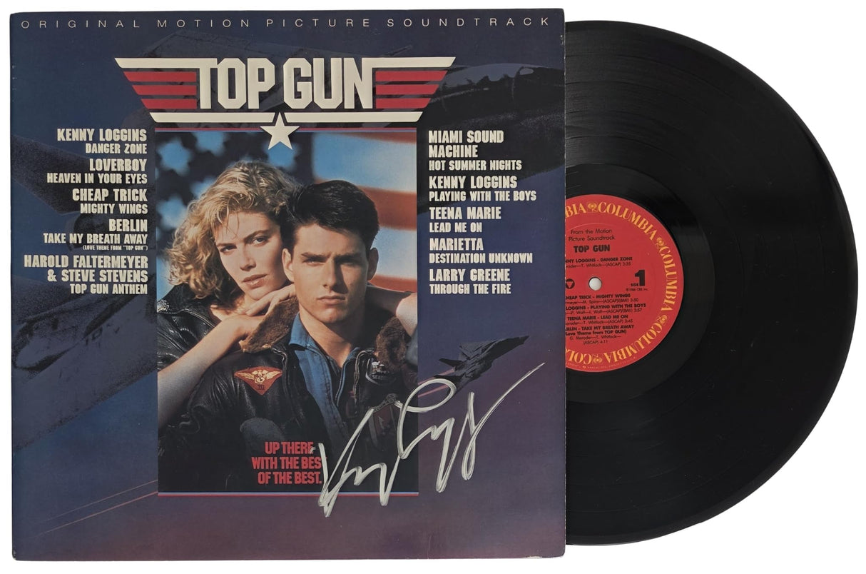 Kenny Loggins Signed Top Gun Album COA Exact Proof Autographed Vinyl Record