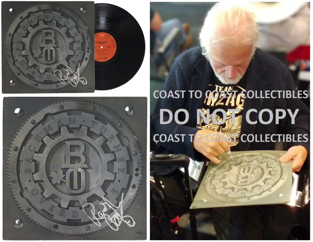 Randy Bachman Signed Bachman - Turner Overdrive Album, Autographed Vinyl Record LP with COA and Proof