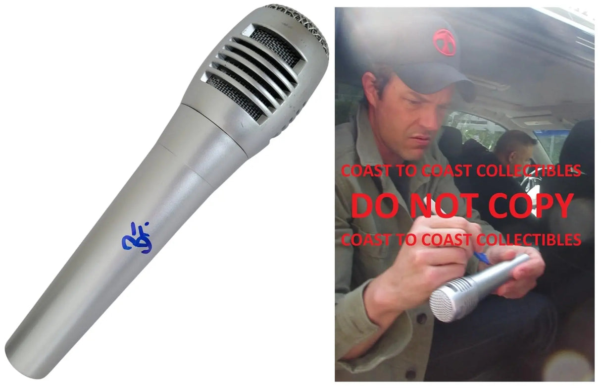 Brandon Flowers Signed Microphone Autographed Mic COA Exact Proof The Killers