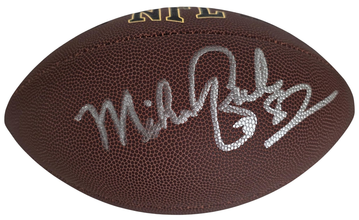 Mike Quick Signed Football Exact Proof COA Autographed Philadelphia Eagles NC State