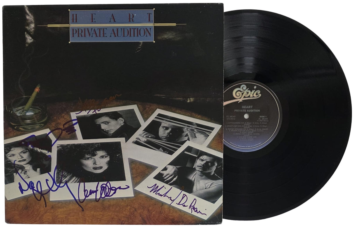 Nancy Wilson & Ann Wilson Heart Band Signed Private Audition Album COA Proof Autographed Vinyl Record