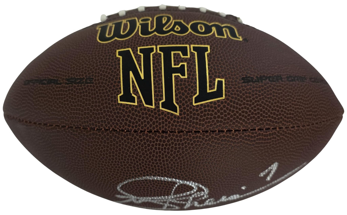 Joe Theisman Signed Football Proof COA Autographed Washington Notre Dame