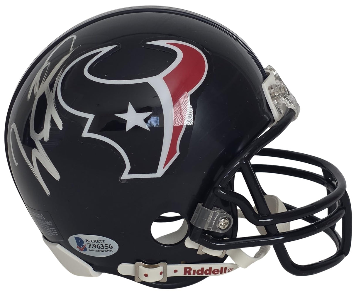 Will Fuller Signed Houston Texans Mini Football Helmet Proof Beckett COA Autographed