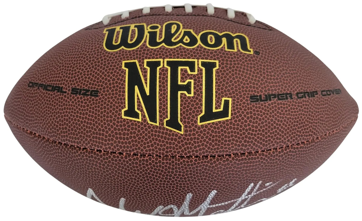 Alexander Mattison Signed Football Proof COA Autographed Raiders Vikings Boise State Broncos